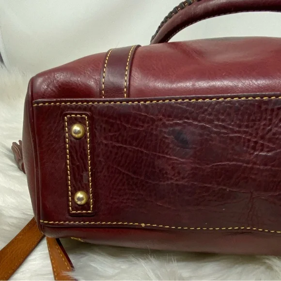 Dooney & Bourke Dark Red Florentine Handbag - Picture 5 of 13